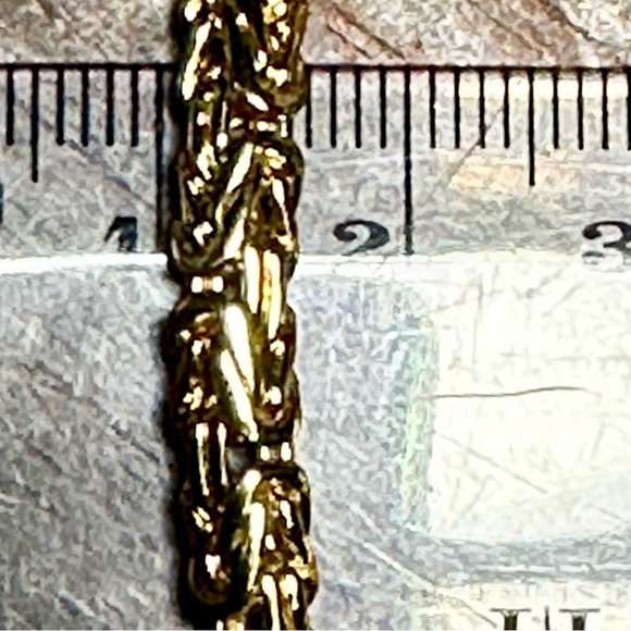 DEVATA 18K Vermeil Gold Over Sterling Silver 5-6 mm Bali Byzantine Bracelet 8.5” - Picture 7 of 10